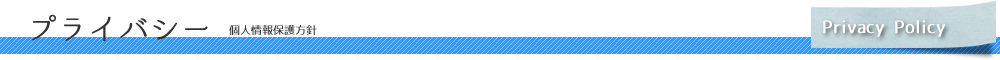 プライバシーポリシー