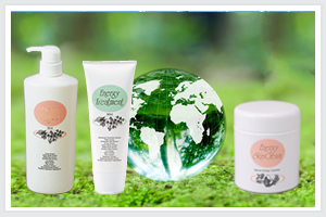 エナジー化粧品　シャンプー、トリートメント、スキンクリーム